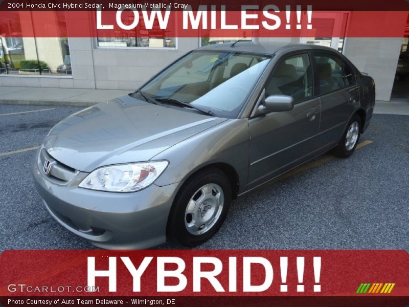 Magnesium Metallic / Gray 2004 Honda Civic Hybrid Sedan