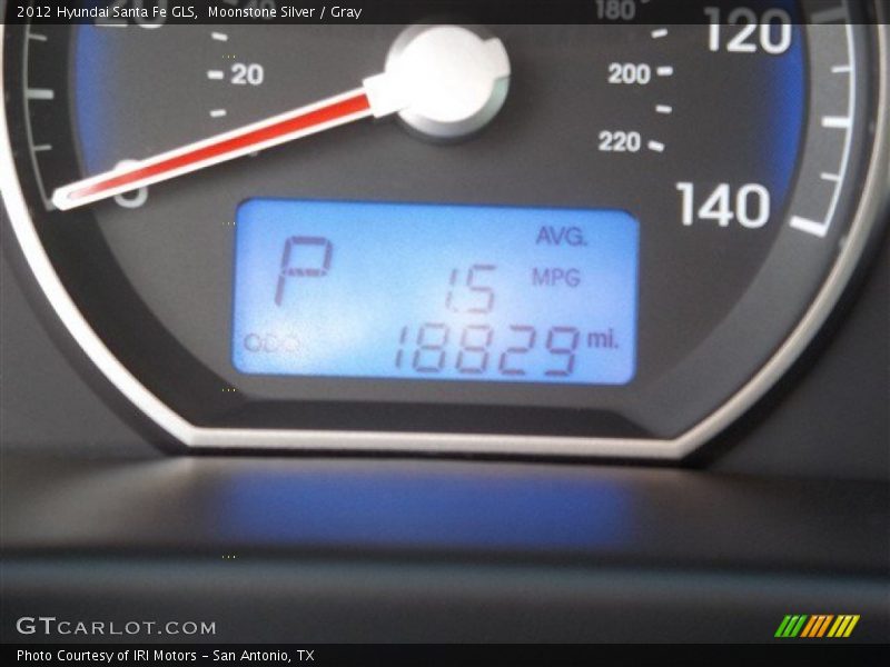 Moonstone Silver / Gray 2012 Hyundai Santa Fe GLS