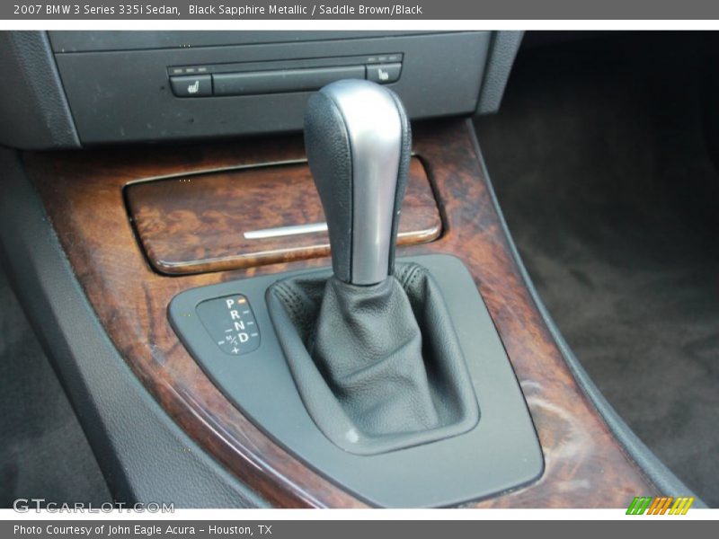 Black Sapphire Metallic / Saddle Brown/Black 2007 BMW 3 Series 335i Sedan