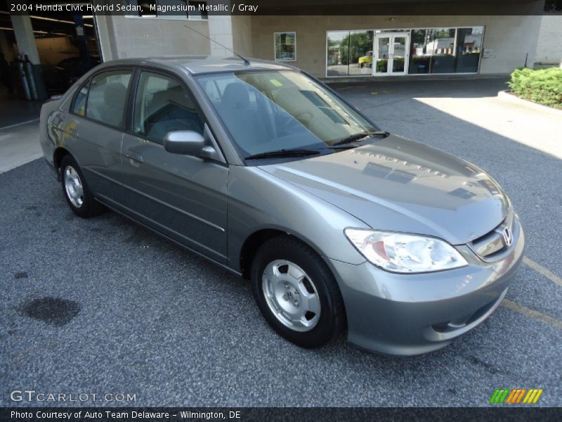 Magnesium Metallic / Gray 2004 Honda Civic Hybrid Sedan