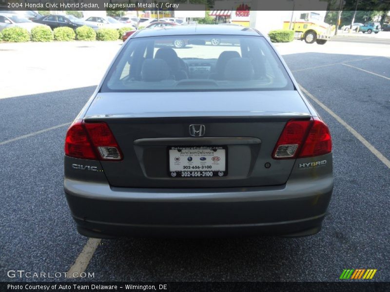 Magnesium Metallic / Gray 2004 Honda Civic Hybrid Sedan