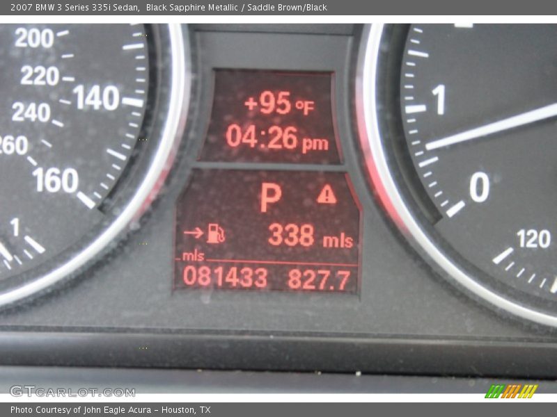 Black Sapphire Metallic / Saddle Brown/Black 2007 BMW 3 Series 335i Sedan