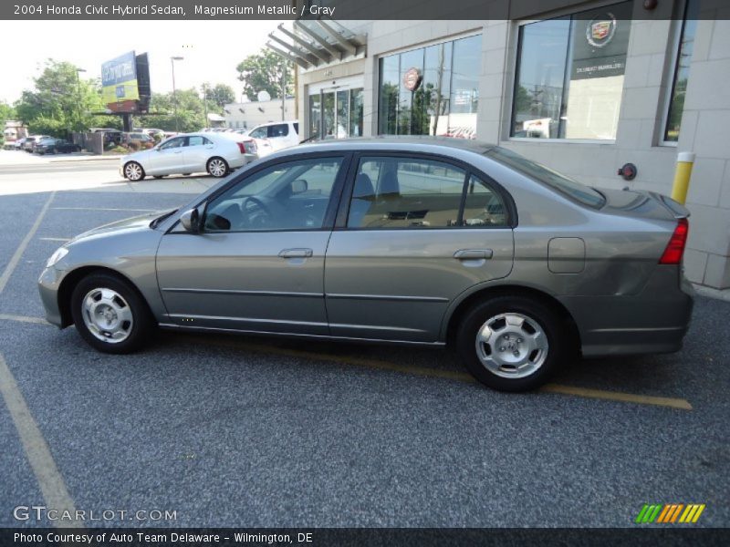 Magnesium Metallic / Gray 2004 Honda Civic Hybrid Sedan