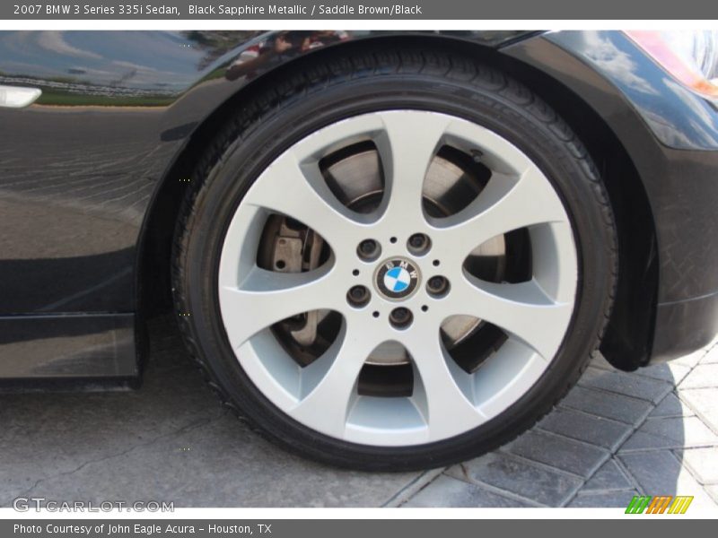 Black Sapphire Metallic / Saddle Brown/Black 2007 BMW 3 Series 335i Sedan