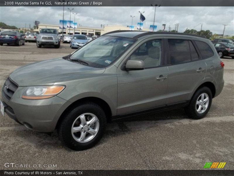 Natural Khaki Green / Beige 2008 Hyundai Santa Fe GLS