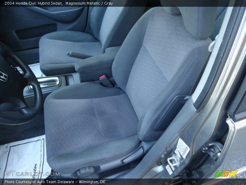 Magnesium Metallic / Gray 2004 Honda Civic Hybrid Sedan