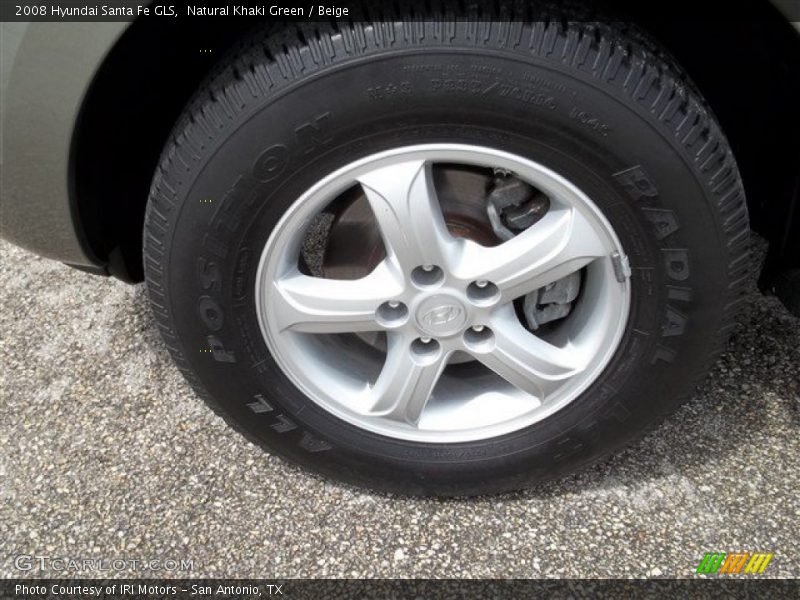 Natural Khaki Green / Beige 2008 Hyundai Santa Fe GLS