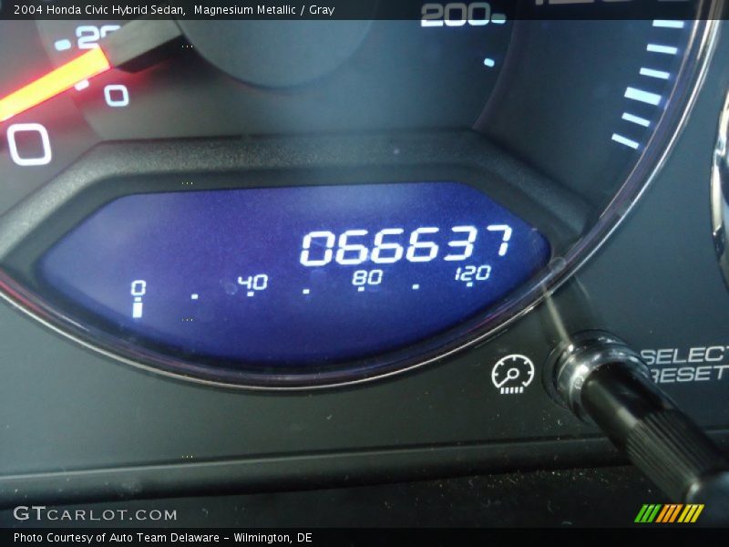 Magnesium Metallic / Gray 2004 Honda Civic Hybrid Sedan
