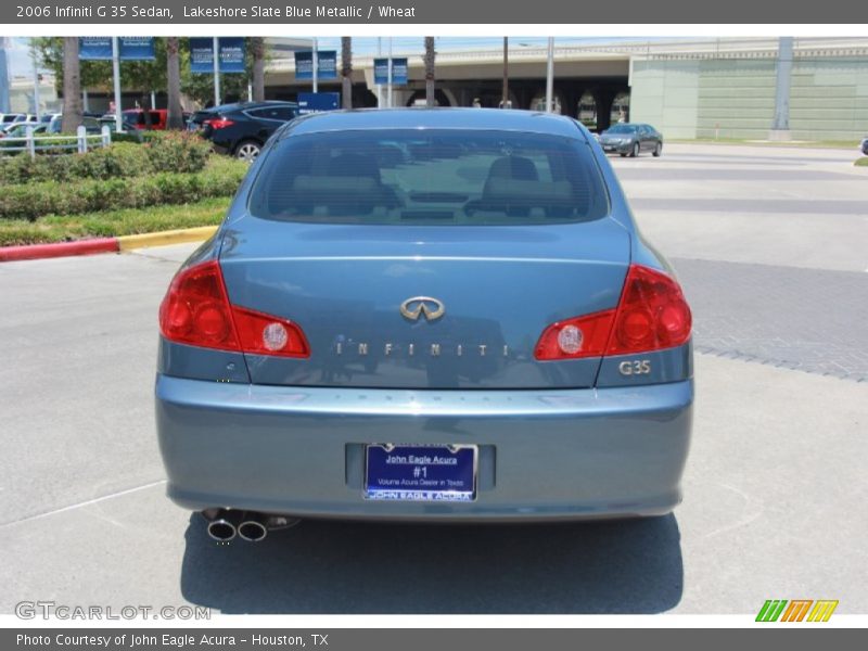 Lakeshore Slate Blue Metallic / Wheat 2006 Infiniti G 35 Sedan