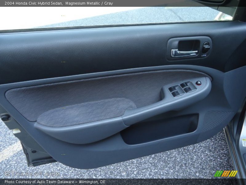 Magnesium Metallic / Gray 2004 Honda Civic Hybrid Sedan