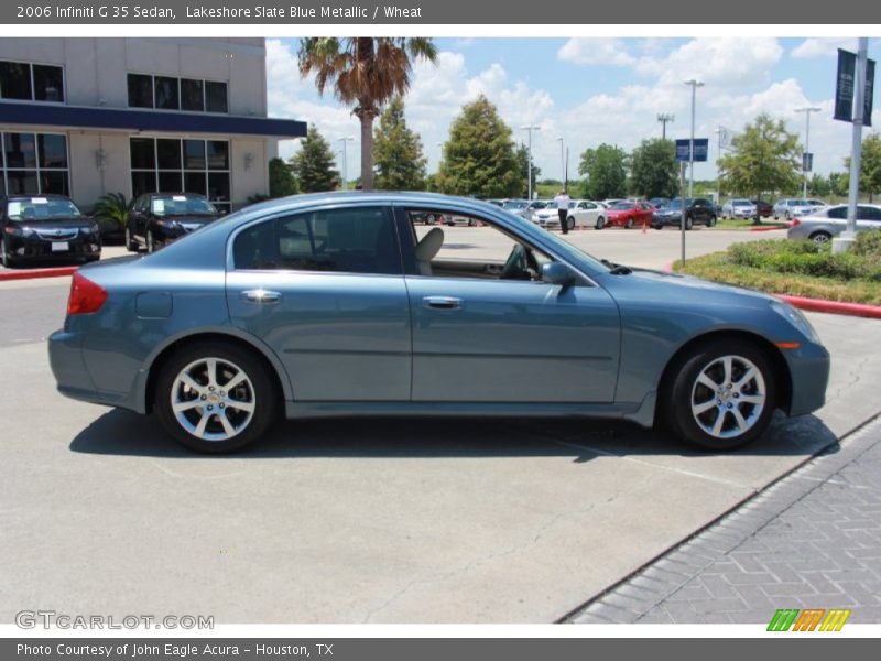 Lakeshore Slate Blue Metallic / Wheat 2006 Infiniti G 35 Sedan