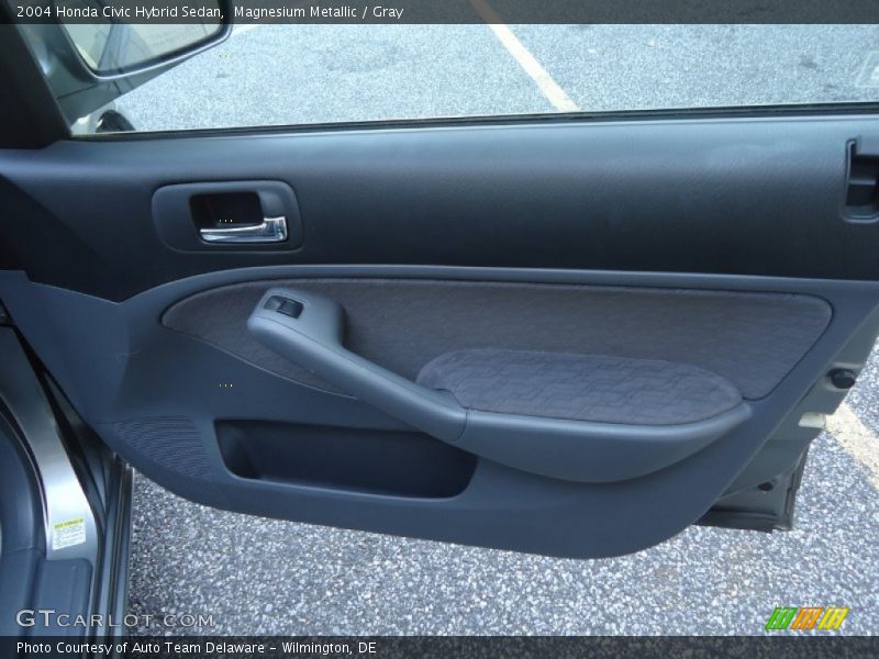 Magnesium Metallic / Gray 2004 Honda Civic Hybrid Sedan