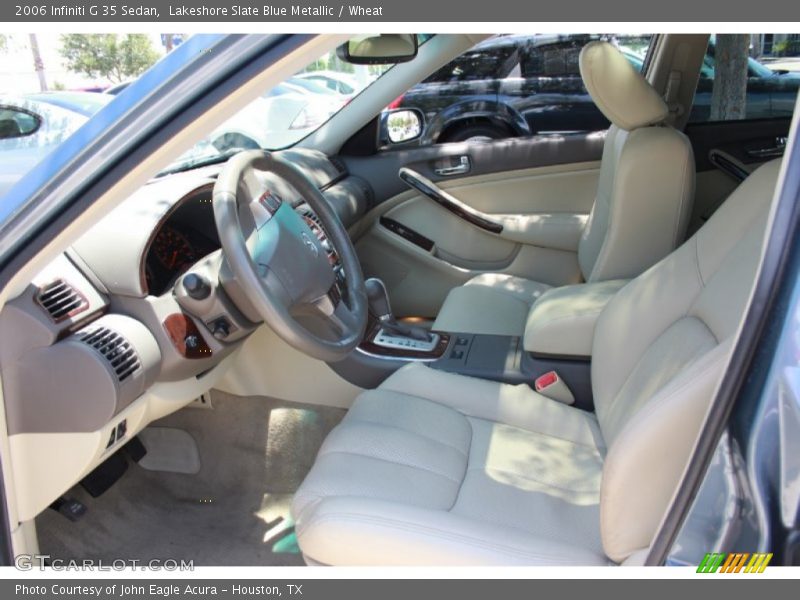 Lakeshore Slate Blue Metallic / Wheat 2006 Infiniti G 35 Sedan