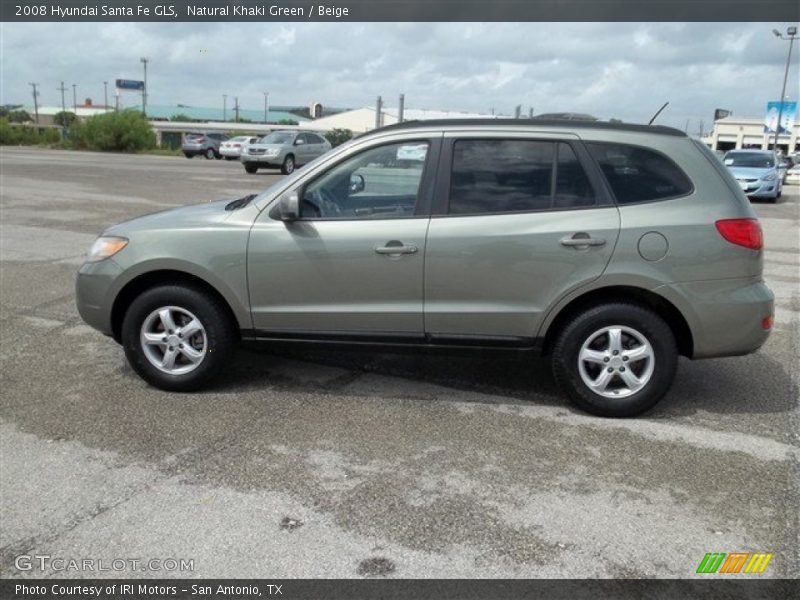 Natural Khaki Green / Beige 2008 Hyundai Santa Fe GLS