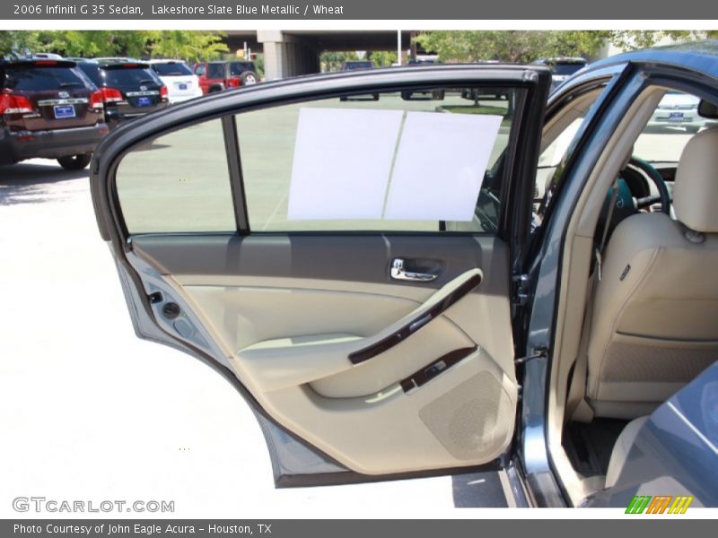 Lakeshore Slate Blue Metallic / Wheat 2006 Infiniti G 35 Sedan
