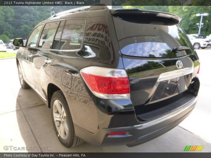 Black / Black 2013 Toyota Highlander Limited 4WD
