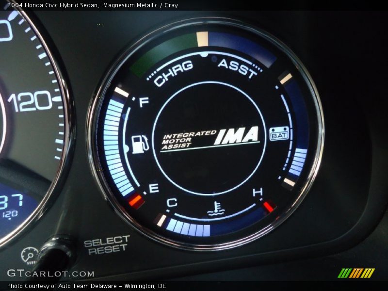Magnesium Metallic / Gray 2004 Honda Civic Hybrid Sedan