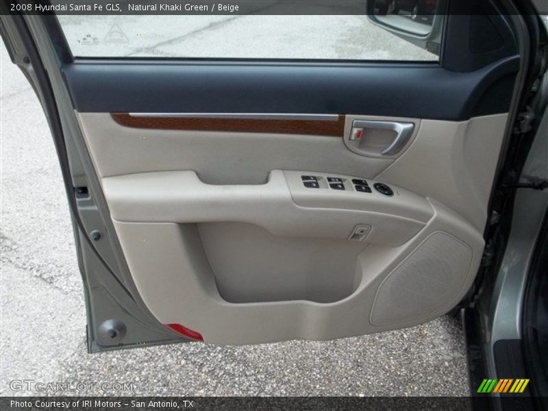 Natural Khaki Green / Beige 2008 Hyundai Santa Fe GLS