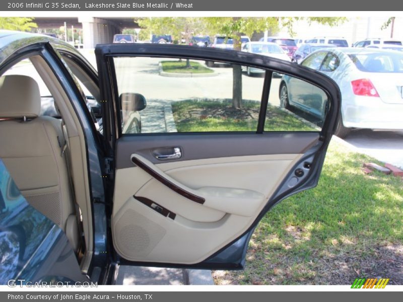 Lakeshore Slate Blue Metallic / Wheat 2006 Infiniti G 35 Sedan