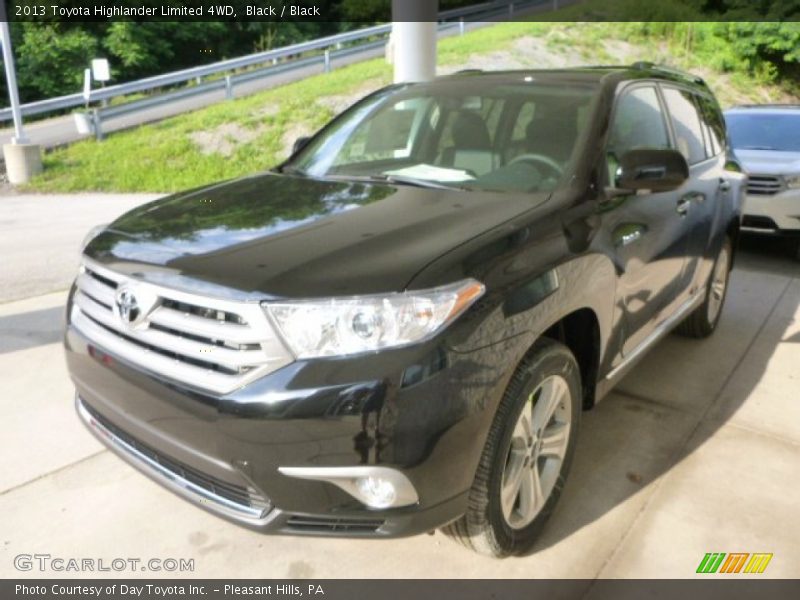 Black / Black 2013 Toyota Highlander Limited 4WD