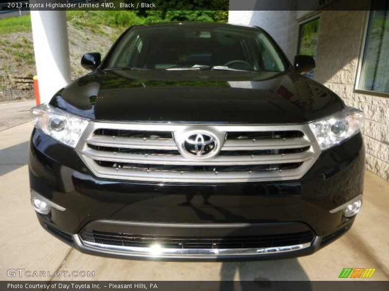 Black / Black 2013 Toyota Highlander Limited 4WD