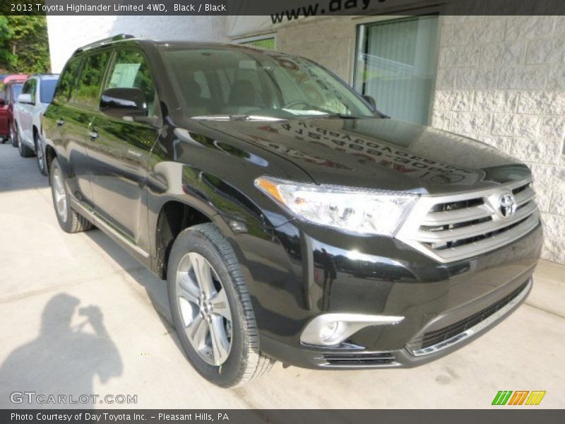 Black / Black 2013 Toyota Highlander Limited 4WD