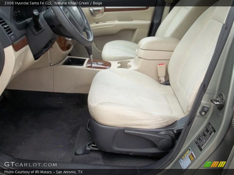 Natural Khaki Green / Beige 2008 Hyundai Santa Fe GLS