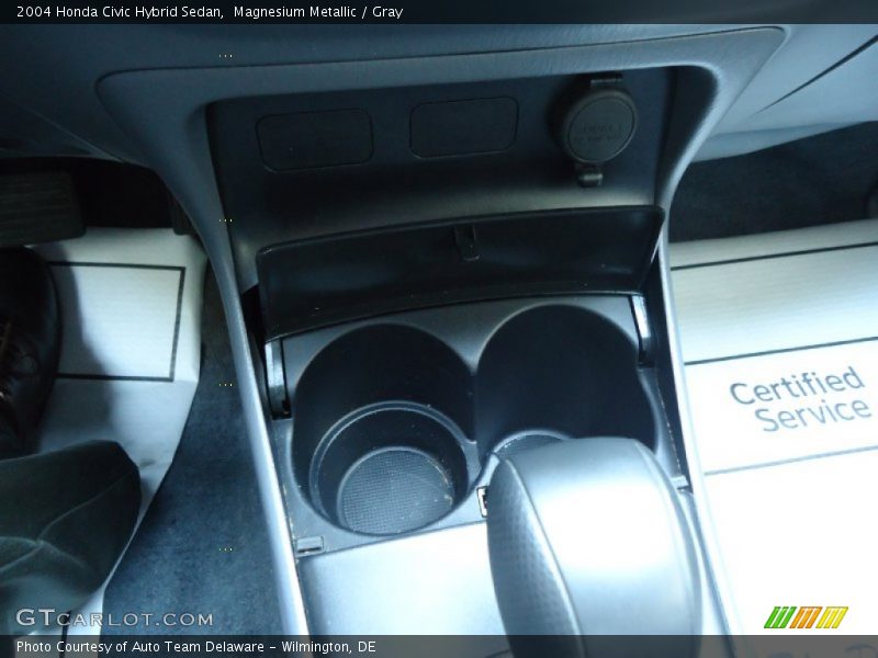 Magnesium Metallic / Gray 2004 Honda Civic Hybrid Sedan
