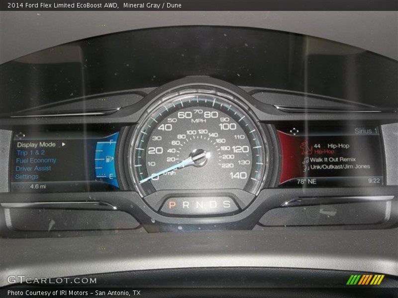 Mineral Gray / Dune 2014 Ford Flex Limited EcoBoost AWD