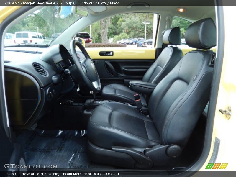 Sunflower Yellow / Black 2009 Volkswagen New Beetle 2.5 Coupe