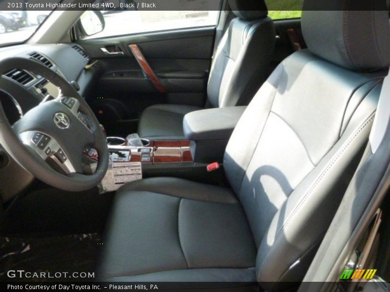 Black / Black 2013 Toyota Highlander Limited 4WD