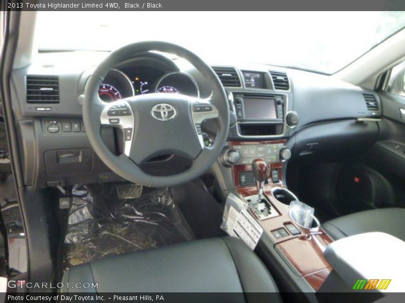 Black / Black 2013 Toyota Highlander Limited 4WD
