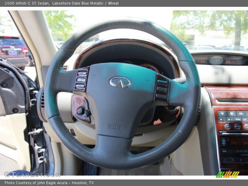 Lakeshore Slate Blue Metallic / Wheat 2006 Infiniti G 35 Sedan