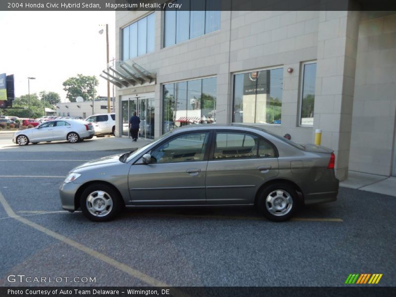 Magnesium Metallic / Gray 2004 Honda Civic Hybrid Sedan