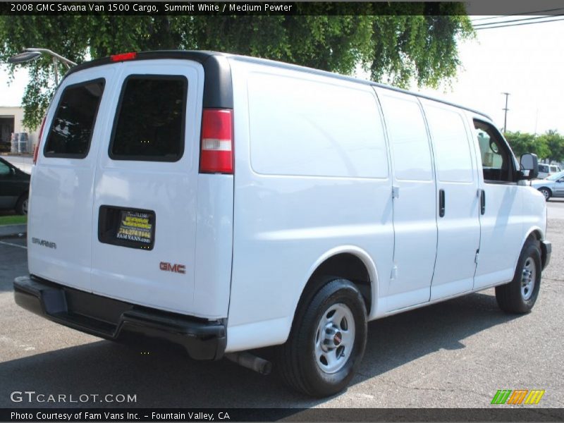 Summit White / Medium Pewter 2008 GMC Savana Van 1500 Cargo