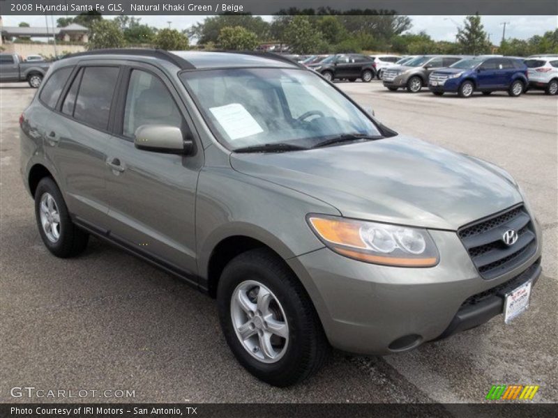 Natural Khaki Green / Beige 2008 Hyundai Santa Fe GLS