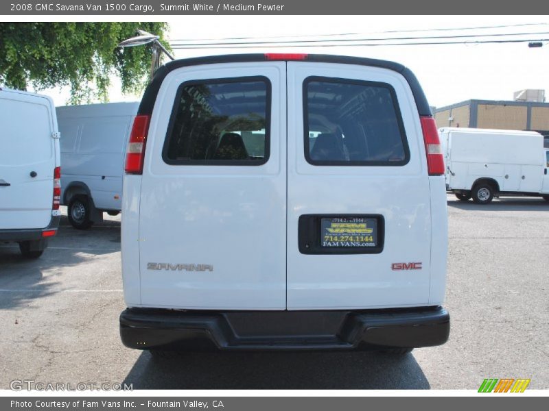 Summit White / Medium Pewter 2008 GMC Savana Van 1500 Cargo