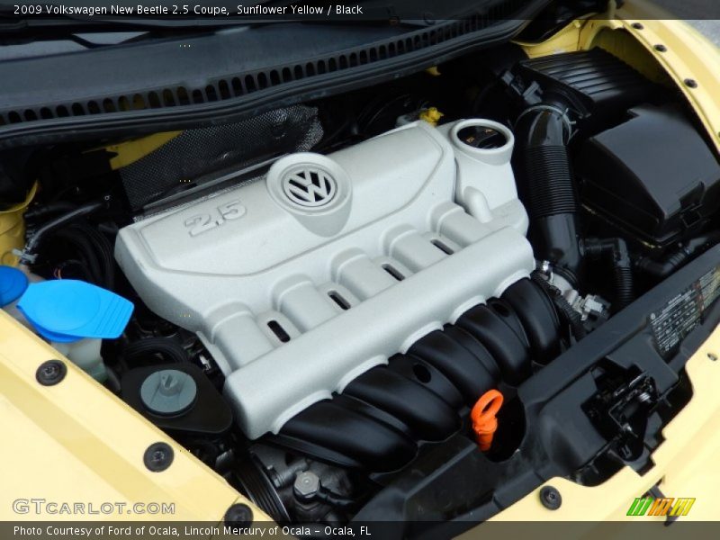 Sunflower Yellow / Black 2009 Volkswagen New Beetle 2.5 Coupe