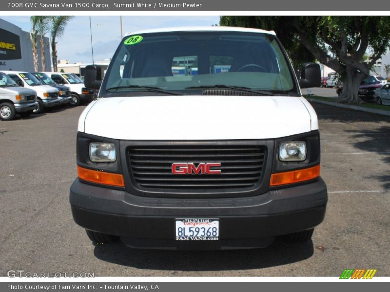 Summit White / Medium Pewter 2008 GMC Savana Van 1500 Cargo
