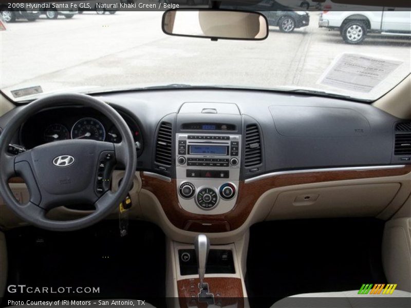 Natural Khaki Green / Beige 2008 Hyundai Santa Fe GLS