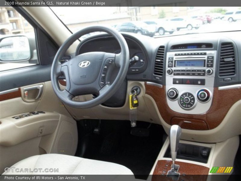 Natural Khaki Green / Beige 2008 Hyundai Santa Fe GLS