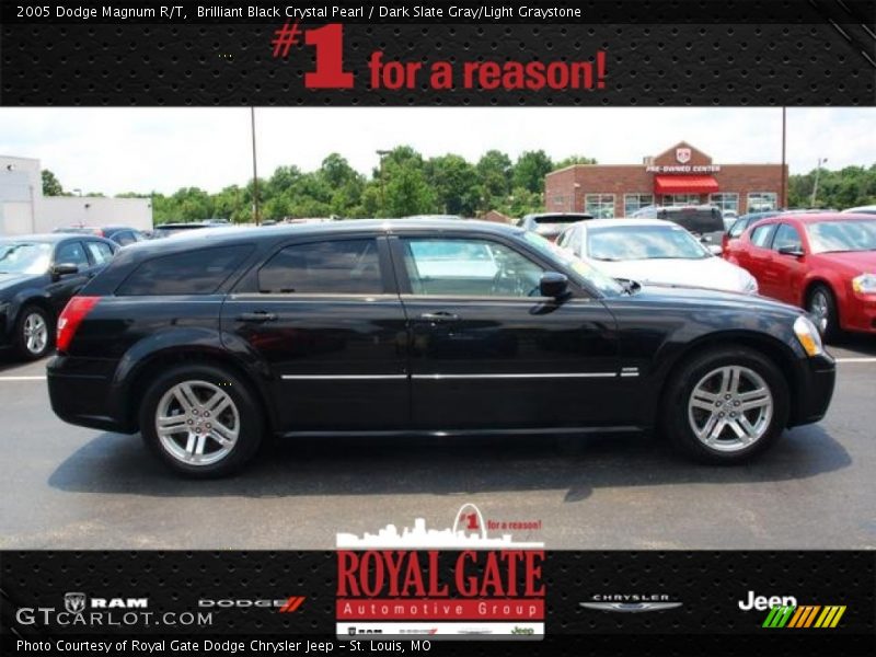 Brilliant Black Crystal Pearl / Dark Slate Gray/Light Graystone 2005 Dodge Magnum R/T