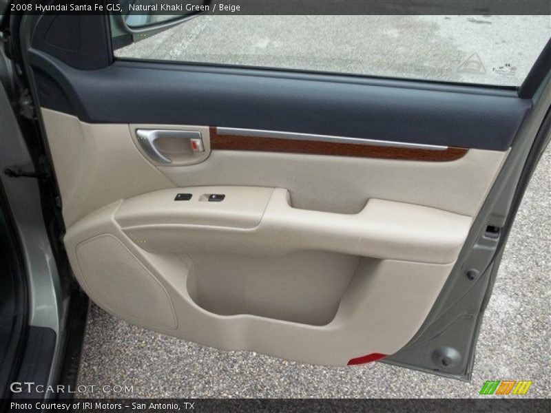 Natural Khaki Green / Beige 2008 Hyundai Santa Fe GLS