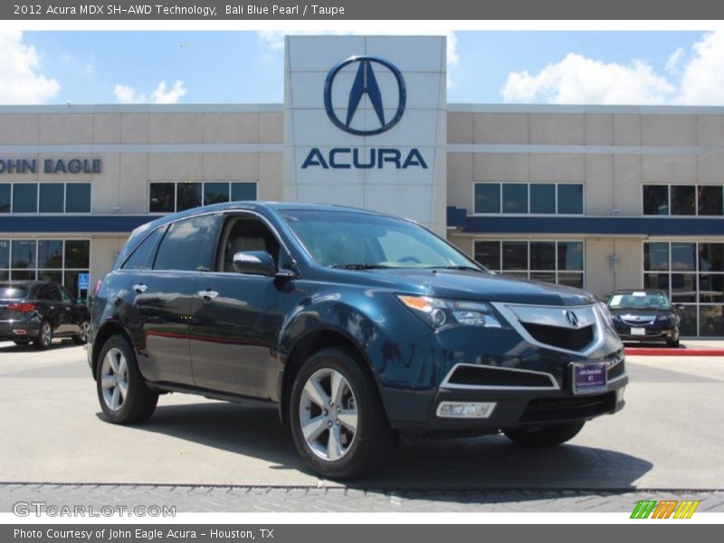 Bali Blue Pearl / Taupe 2012 Acura MDX SH-AWD Technology