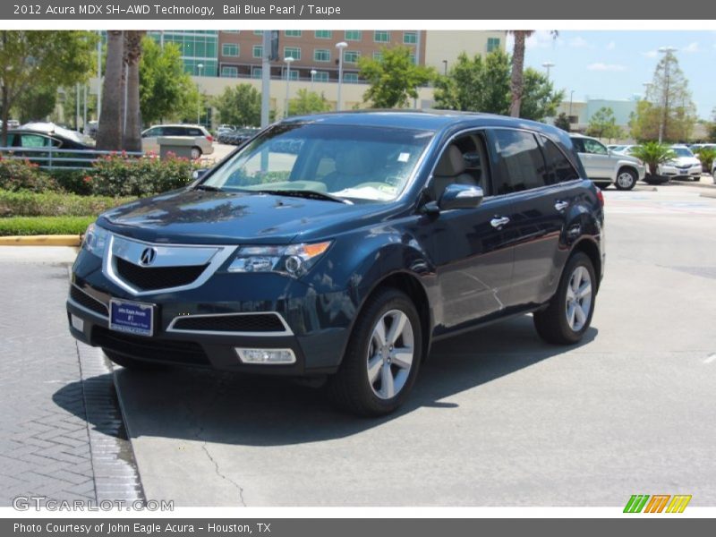 Bali Blue Pearl / Taupe 2012 Acura MDX SH-AWD Technology