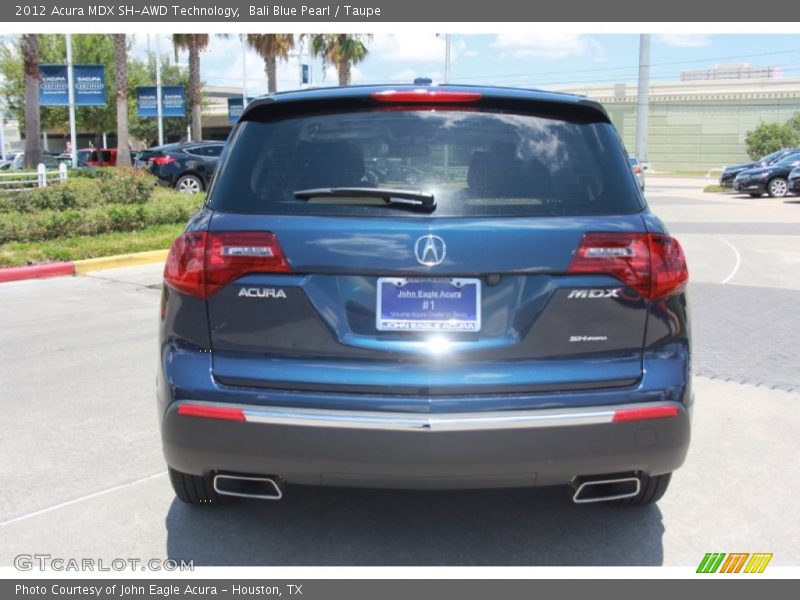 Bali Blue Pearl / Taupe 2012 Acura MDX SH-AWD Technology