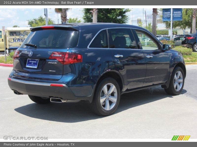 Bali Blue Pearl / Taupe 2012 Acura MDX SH-AWD Technology