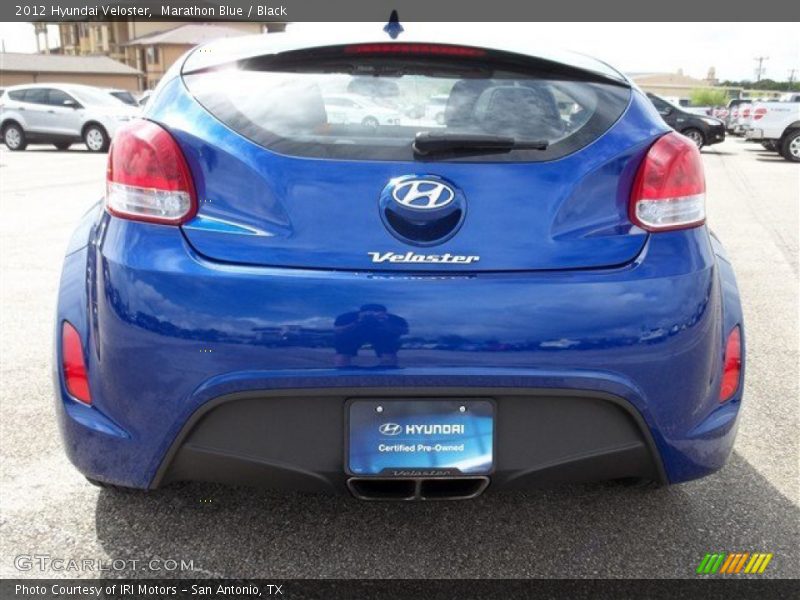 Marathon Blue / Black 2012 Hyundai Veloster