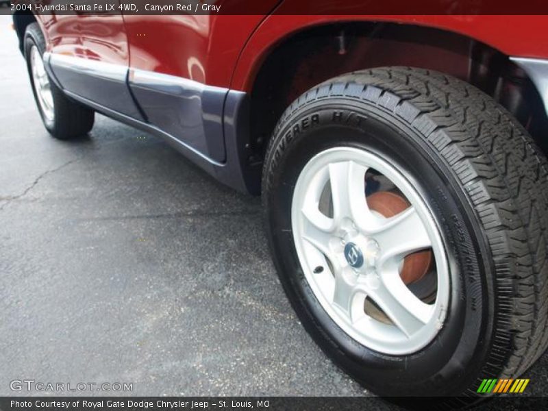 Canyon Red / Gray 2004 Hyundai Santa Fe LX 4WD