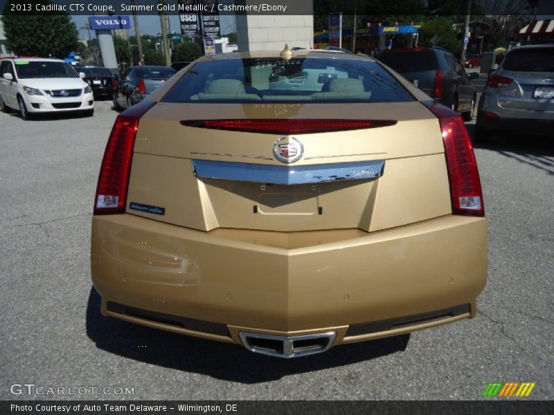 Summer Gold Metallic / Cashmere/Ebony 2013 Cadillac CTS Coupe